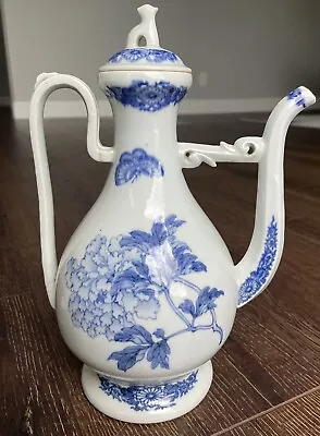 Buy Antique Chinese Blue And White Porcelain Teapot • 15.74£
