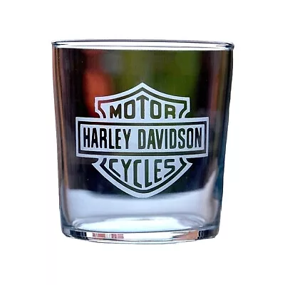 Buy Harley Davidson Motorcycles Whiskey Glass Engraved Mixer Tumbler • 9.49£