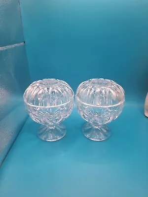 Buy Vintage Bowl Bonbon Dish Crystal Beautiful Cut Glass With Lids X2 • 15£