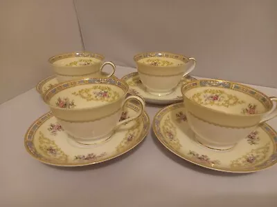 Buy Set Of 4 Vintage NORITAKE China TEA/COFFEE CUPS & SAUCERS   COLBY” Japan #5032 • 9.63£