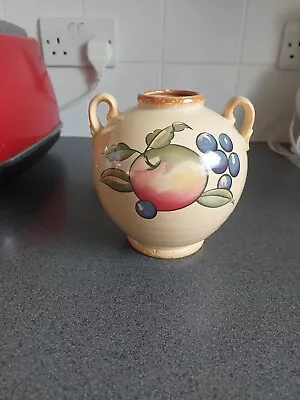 Buy Hornsea Pottery Yeovil Bulbous Vase With Handles Decorative Glossy Dishwash Safe • 12£