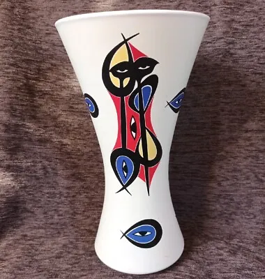 Buy Abstract Art Pottery Vase Made In Germany (B72) • 25£