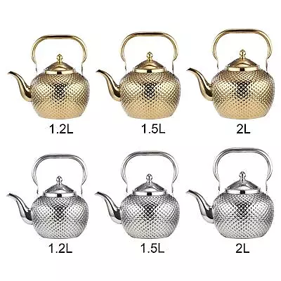 Buy Stainless Steel Teapot Anti Scald Handle With Removable Infuser Tea Kettle Loose • 19.88£