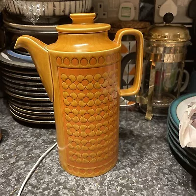 Buy Large Hornsea Saffron Coffee Pot/Vase, Rare 1970's Iconic Vintage Retro Brown • 14£