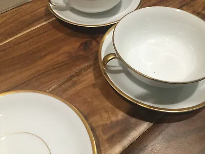 Buy RARE Noritake M  THE CHAUMONT Gold - 1921 -  LARGE Soup Bowl(s) And Saucer(s) • 23.79£