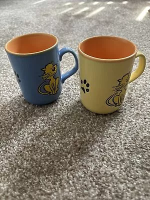 Buy Staffordshire Tableware Cat Mugs Vintage 80’s Hard To Find Rare Perfect • 19.99£