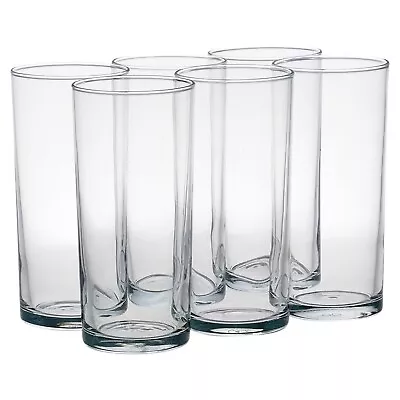 Buy 6Pc Tall Glasses Set Juice Drink Bar Picnic Party HI Ball Glass Tumbler 200ml • 12.99£