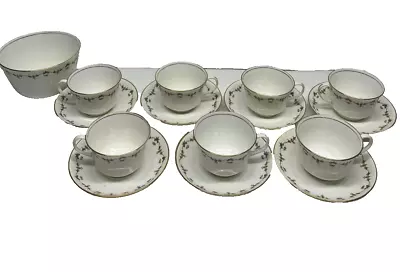 Buy Set Of 7 Antique Aynsley Bone China Cups, Saucers With Bowl ( E57) • 25.99£