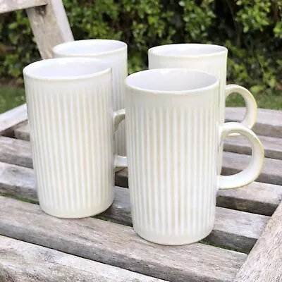 Buy Purbeck Pottery Oatmeal Robert Jefferson Country Fayre Tall Cups Set Of 4 Vtg • 49.99£