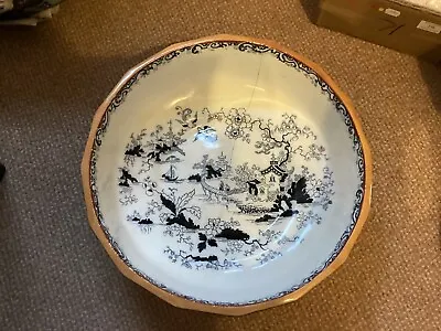 Buy Antique Masons Ironstone Wash Bowl With Oriental Design 16inch Across • 30£