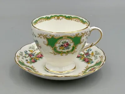 Buy Foley Broadway Green - Tea Cup And Saucer. • 12.74£
