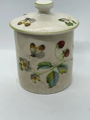 Buy Vintage James Kent Old Foley Strawberry Pattern Jam Jelly Honey Jar W/ Lid • 11.68£
