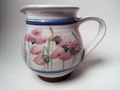 Buy Honor Hussey Butley Suffolk Studio Pottery Floral JUG/VASE 15 Cm • 28£