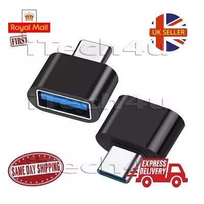 Buy Type C To USB Adapter 3.0 USB-C 3.1 Male OTG A Female Data Connector Converter • 2.10£