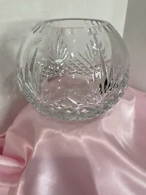 Buy Wedgewood Full Lead Crystal Majesty Pattern Rose Bowl Vase Labeled • 20.84£