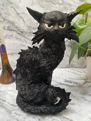 Buy Large Black Cat Salem Witch Figure Statue Witchcraft Ornament New & Boxed 32cm • 28.95£