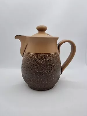 Buy Vintage Denby Cotswold Coffee Tea Water Jug With Lid Brown Textured Stoneware VG • 13.99£
