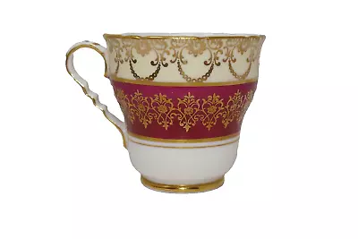 Buy Royal Stafford Bone China Made In England Tea Cup Red With Gold Design • 17£