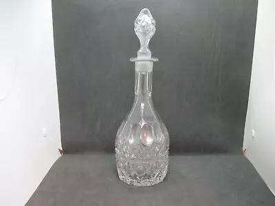 Buy Vintage Glass Crystal Cut Glass Decanter With Ground Stopper • 7.99£