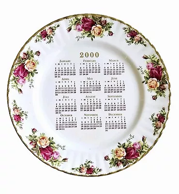 Buy Royal Albert Old Country Roses  2000  Calendar Plate, Fine Bone China Dinnerware • 17.87£