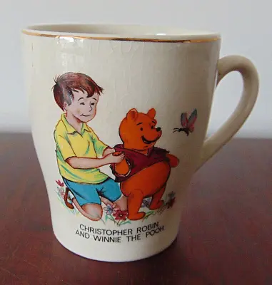 Buy Vintage 1965 Keele Street Pottery Disney Christopher Robin & Winnie The Pooh Mug • 9.99£