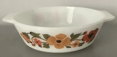 Buy Vintage Pyrex Ingrid England Bowl With Handles White, Floral Design 6” Diameter • 9.49£