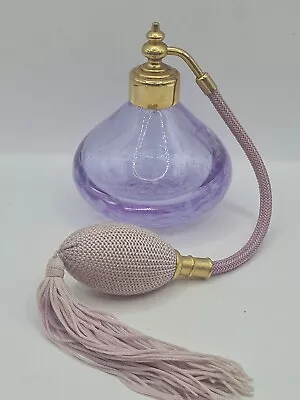 Buy Beautiful Vintage Lilac Caithness Glass Patterned Perfume Atomizer Bottle • 19.99£