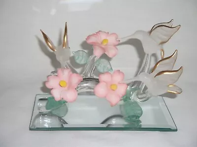 Buy Hummingbird & Flowers Glass Ornament – Ref 3271 • 15£