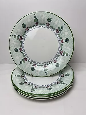 Buy Staffordshire Tableware Topiary 4 X Dinner Plates Superb Condition 26cm • 29.99£