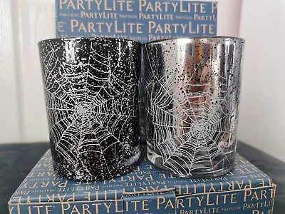 Buy Partylite Spider Web Halloween Tealight Pair • 5£