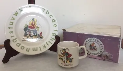 Buy Vintage Nursery Rhyme China Plate & Cup Child’s Size Mary Quite Contrary Banbury • 16.93£