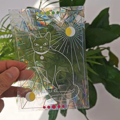 Buy Cat Sun Catchers Glass Window Car Sticker Rainbow Maker Prism Static Cling Decal • 2.79£