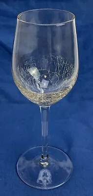 Buy Pier 1 Light Amber /Sepia? Crackle 9” White Wine Glass “EXCELLENT” Discontinued • 30.69£