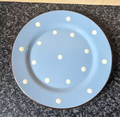 Buy Babbacombe ~ Torquay Ware ~ Blue/white Polka Dot Side Plate/butter Dish Stand • 3.99£