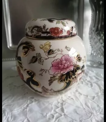 Buy Vintage Mason’s “Mandalay” Ironstone Hand Painted Ginger Jar / Tea Caddy • 17.50£