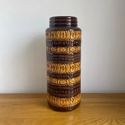 Buy Large West German Floor Vase Vintage 1970’s Lava Glaze Scheurich 289-41 • 34.99£