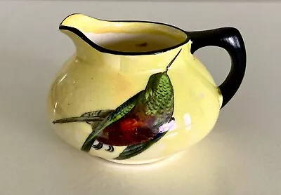 Buy Antique Crown Ducal Yellow Lustre Butterfly And Humming Bird Little Creamer • 22.50£