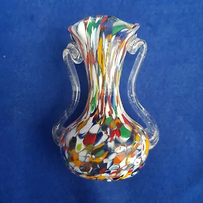 Buy Welz Czech / Bohemian  Spatter Glass Vase • 10.99£
