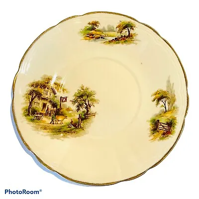 Buy Rare Vintage Alfred Meakin The White Horse Country Inn Design 9 Inch Plate • 20£
