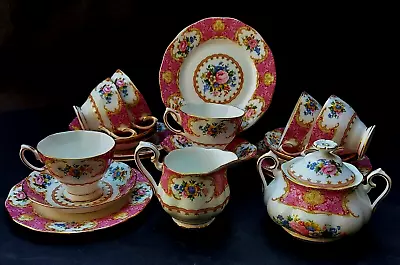 Buy ROYAL ALBERT LADY CARLYLE 20 PIECE TEASET + COFFEE POT FOR Ehbwein ONLY • 200£