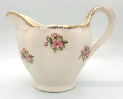Buy Vintage Retro Grindley England Cream Petal Milk Jug Pink Flower • 6.99£