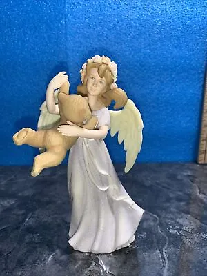 Buy Cloudworks  Bear Dance  Blessing Girls Angel Figurine Retired 2003 • 34.12£