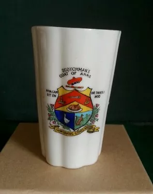 Buy Arcadian Crested Ware China Vase - Scotchmans Coat Of Arms • 6£