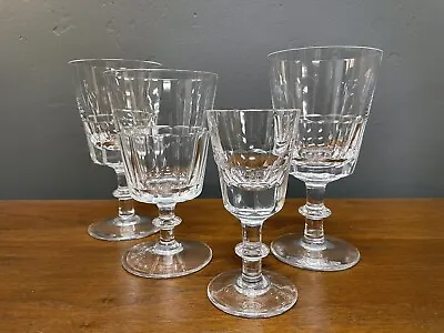 Buy Lot Of 4 Vintage Royal Brierly ETON Pattern Water Goblet Wine Glasses • 93.89£