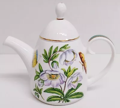 Buy Hudson & Middleton Hellebore Xmas Rose 9oz Small Tea Pot Bone China Made England • 16£