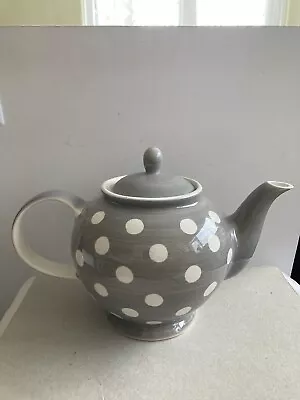 Buy Whittard Of Chelsea Grey Teapot With White Polka Dots,3-5 Cups • 16.50£