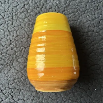 Buy Art Deco Shelley Orange - Yellow - Brown 5” Striped Vase 954 Harmony 1932 RARE • 25£