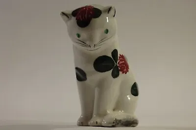 Buy A Fine Vintage Plichta Bovey Pottery Cat Figurine With The Iconic Clover Design. • 12.50£