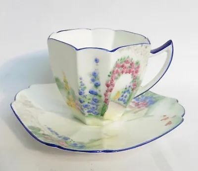 Buy Shelley Queen Anne Coffee Cup & Saucer  Archway Of Roses  11606 • 19.99£