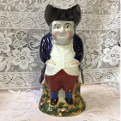 Buy Antique Early Victorian Staffordshire Pottery Toby Jug Hand Made & Painted • 125£